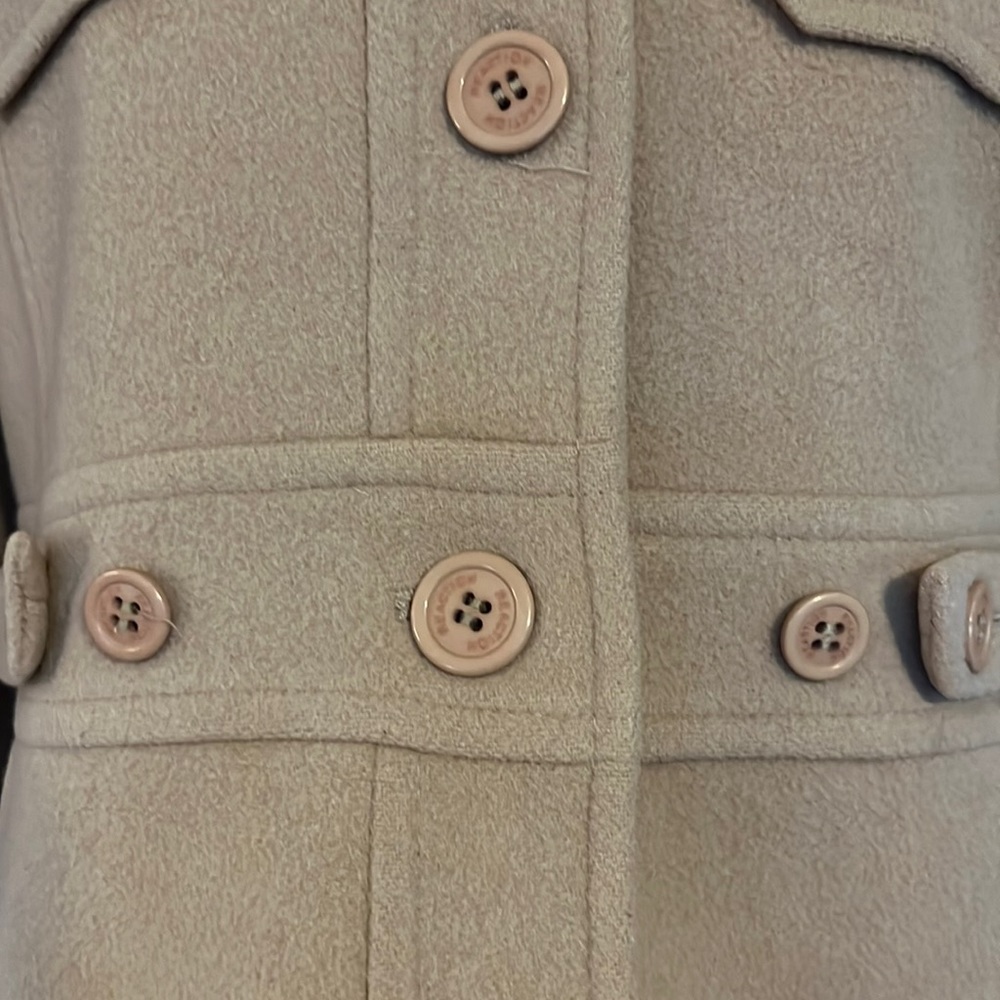 Kenneth Cole Reaction Tan Wool Coat Size 2 - Picture 8 of 10